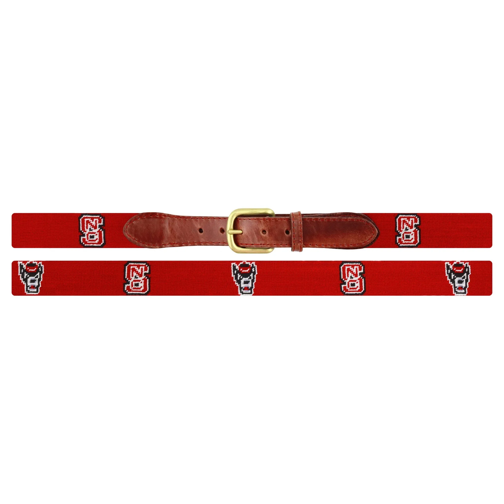 Monogrammed NC State Logo-Wolfy Belt (Red) sold by Smathers & Branson product image thumbnail 2