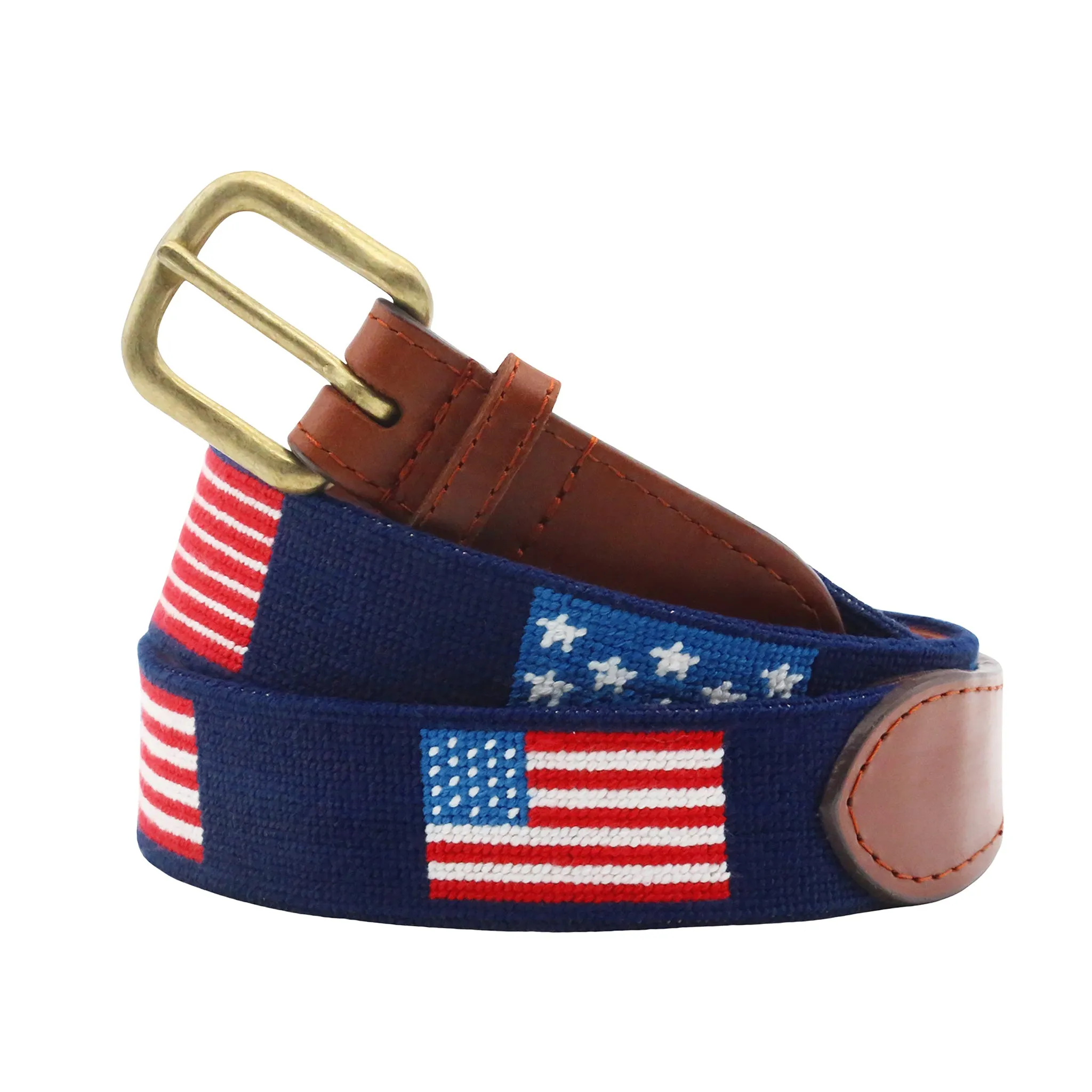 Monogrammed Flags of our Fathers Belt (Dark Navy) sold by Smathers & Branson
