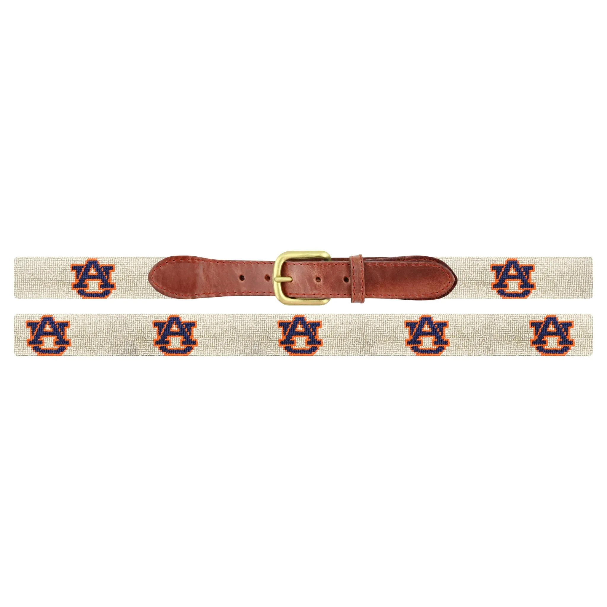 Monogrammed Auburn Belt (Light Khaki) sold by Smathers & Branson product image thumbnail 2