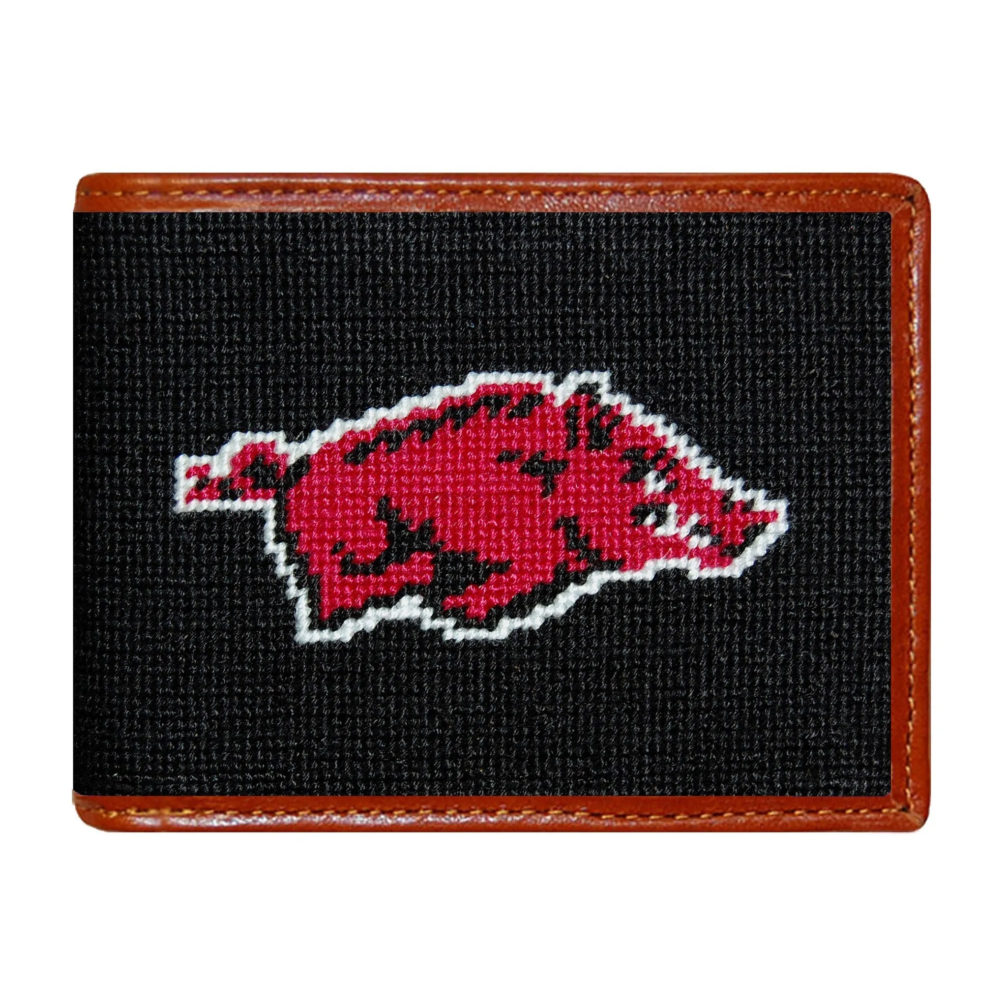 Monogrammed Arkansas Wallet (Black) sold by Smathers & Branson