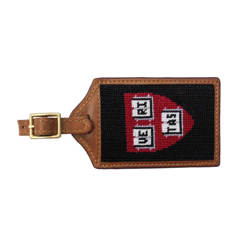 Harvard Shield Luggage Tag (Black) made by Smathers & Branson