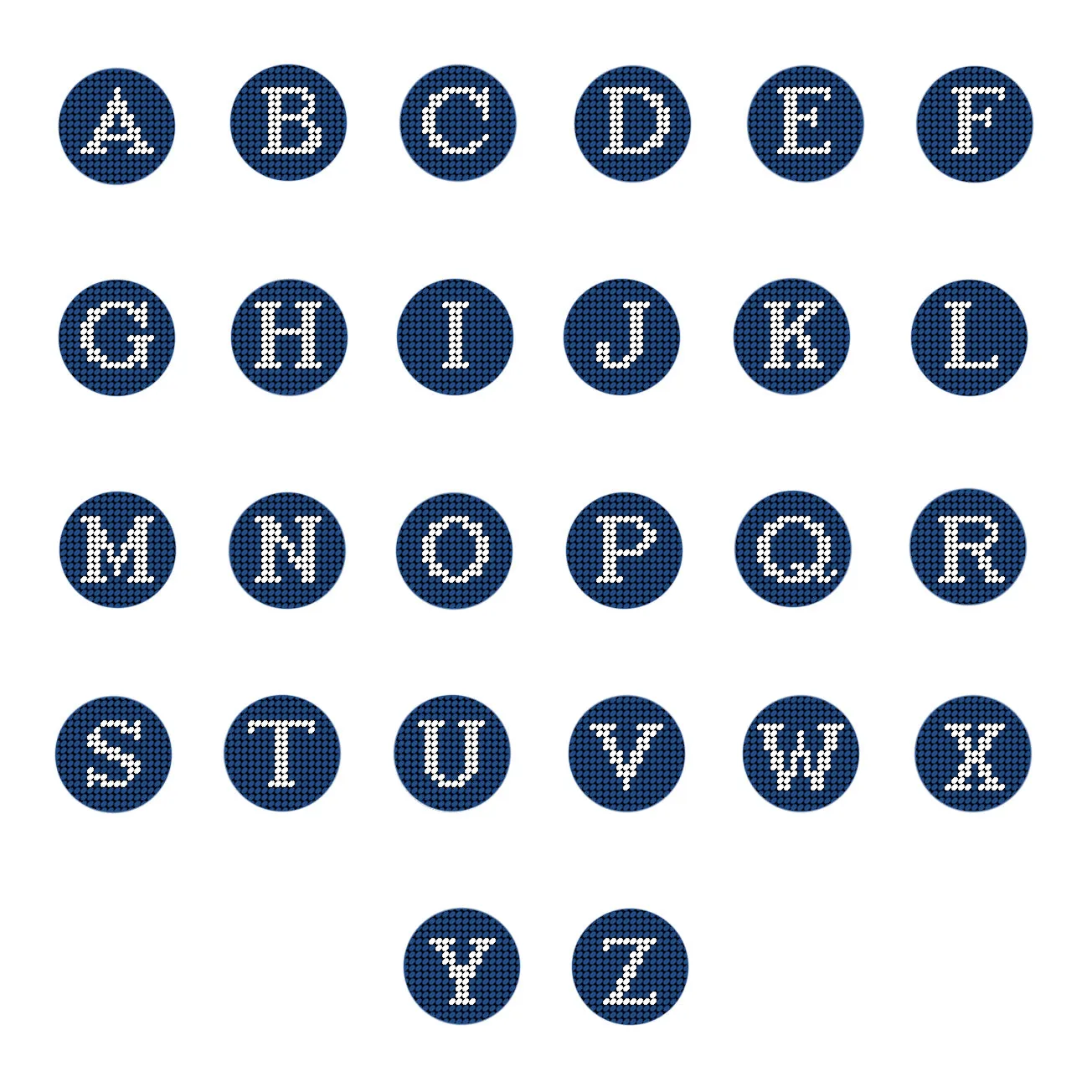 Letter Cufflinks (Blueberry) sold by Smathers & Branson product image thumbnail 3