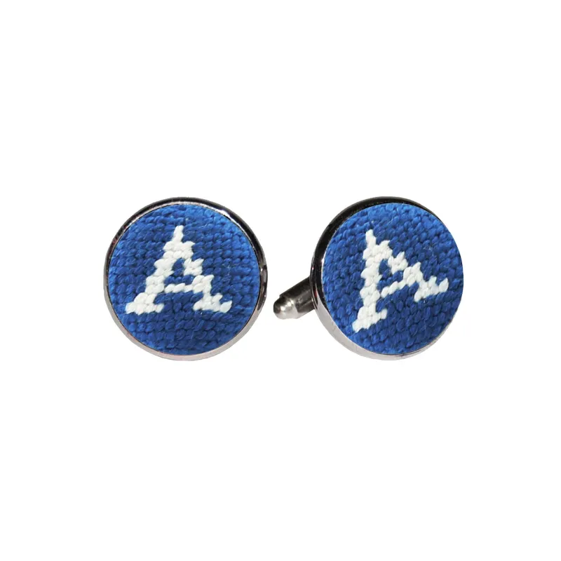 Letter Cufflinks (Blueberry) made by Smathers & Branson
