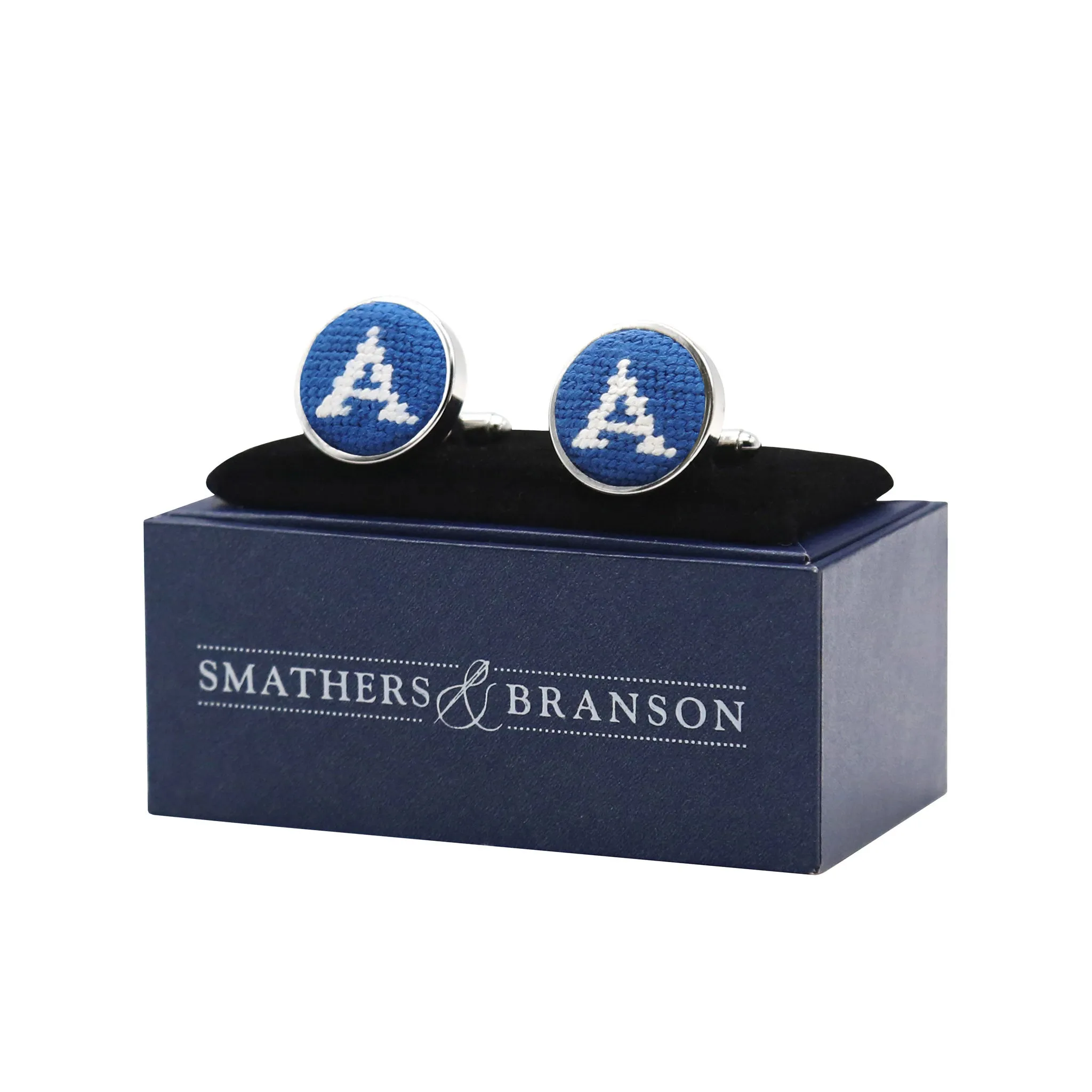Letter Cufflinks (Blueberry) sold by Smathers & Branson product image thumbnail 2