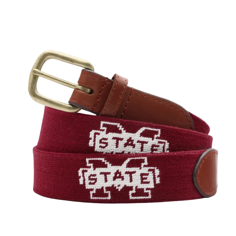 Mississippi State Belt (Maroon) made by Smathers & Branson