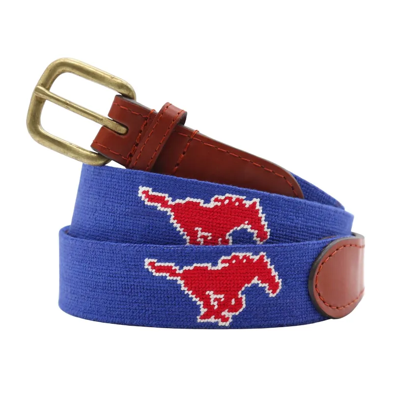 SMU Belt (Royal) made by Smathers & Branson