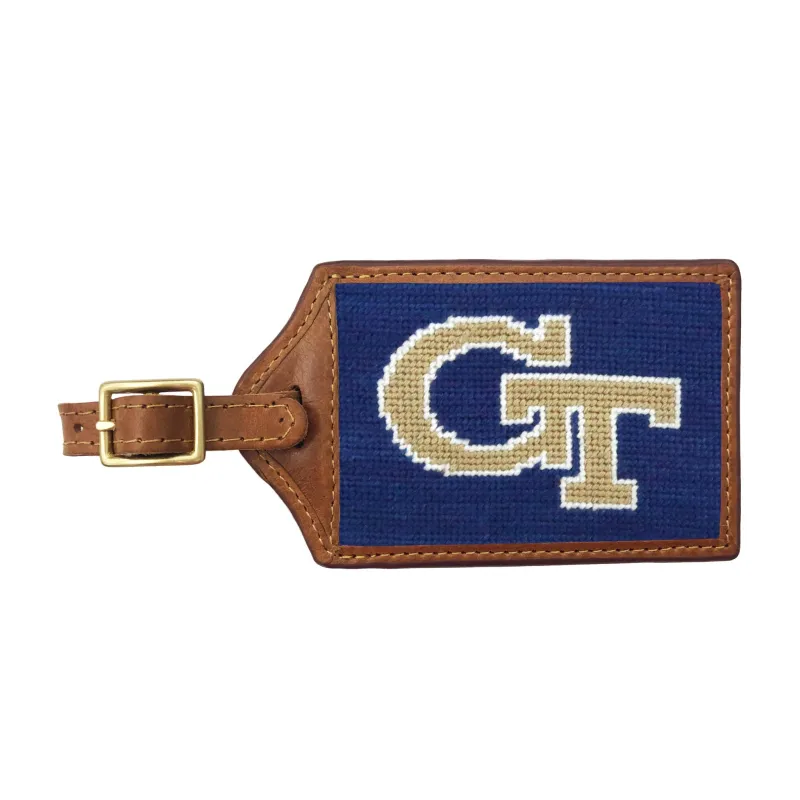 Georgia Tech Luggage Tag (Classic Navy) made by Smathers & Branson