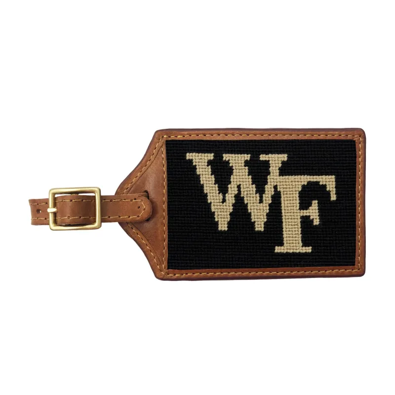 Wake Forest Luggage Tag (Black) made by Smathers & Branson
