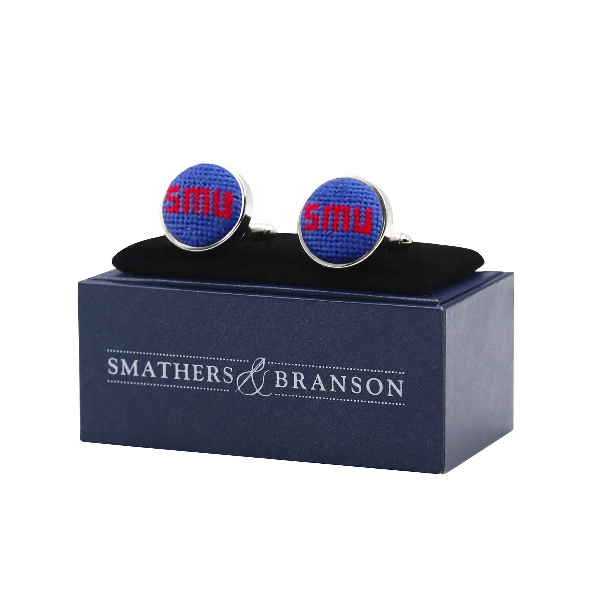 SMU Letters Cufflinks (Royal) sold by Smathers & Branson product image thumbnail 2