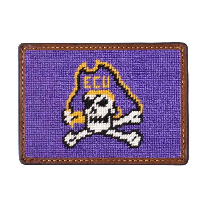 East Carolina Card Wallet (Purple) made by Smathers & Branson
