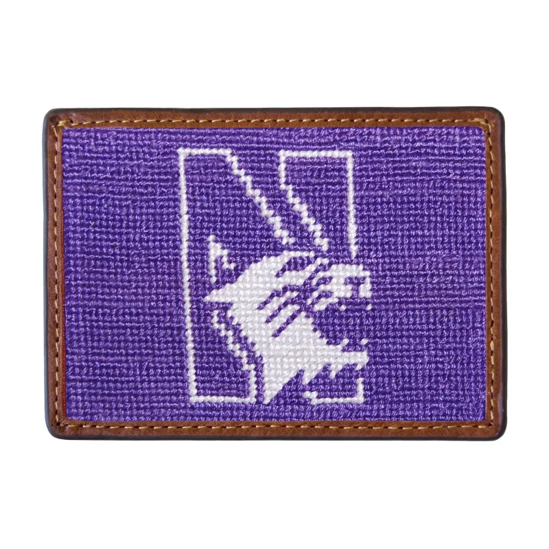 Northwestern Card Wallet made by Smathers & Branson