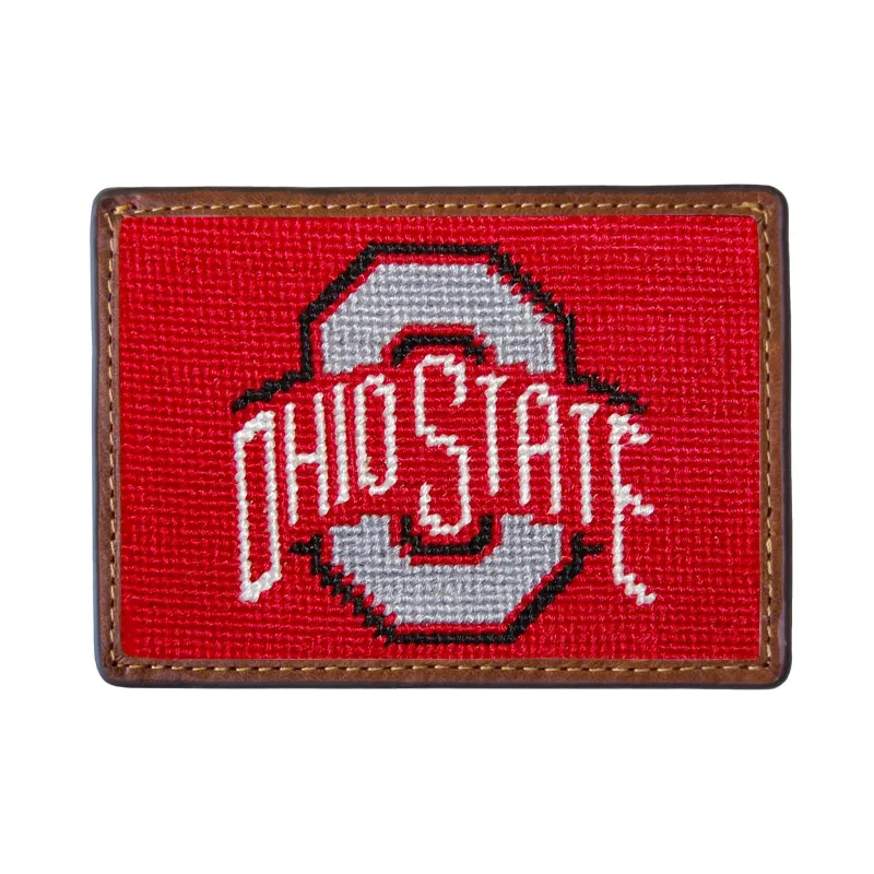 Ohio State Card Wallet (Red) made by Smathers & Branson