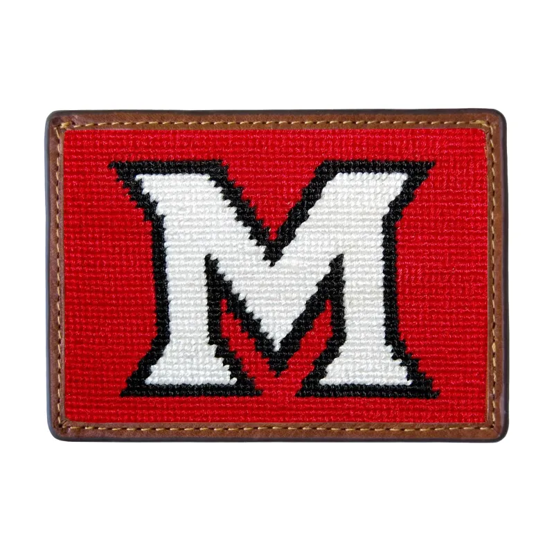 Miami of Ohio Card Wallet made by Smathers & Branson