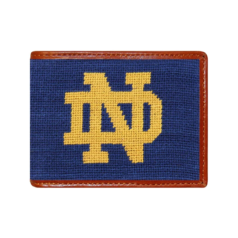 Notre Dame Wallet (Classic Navy) made by Smathers & Branson