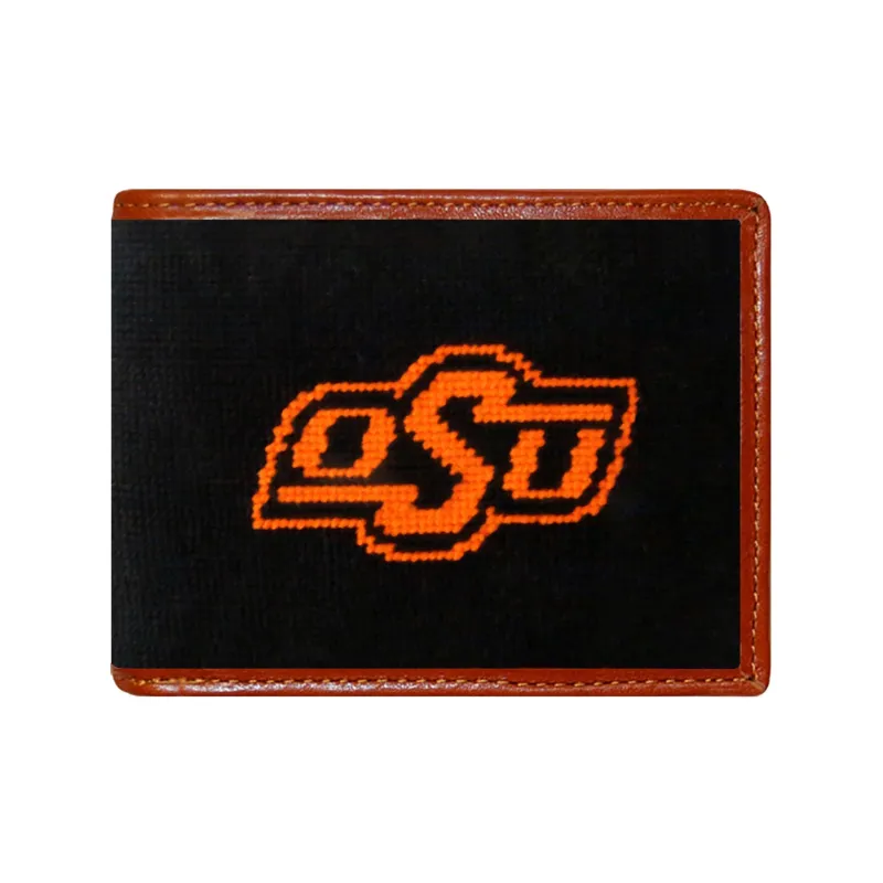 Oklahoma State Wallet (Black) made by Smathers & Branson