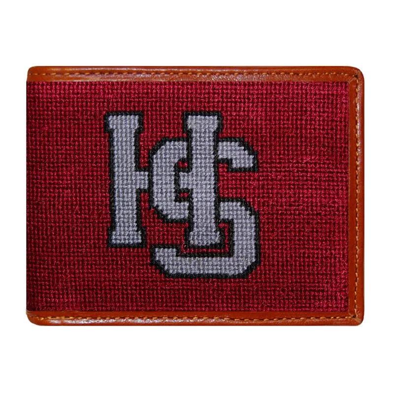 Hampden Sydney Wallet (Garnet) made by Smathers & Branson