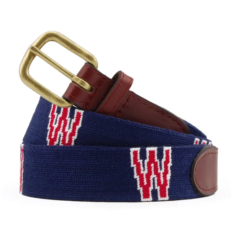 Washington Senators Cooperstown Belt (Dark Navy) made by Smathers & Branson