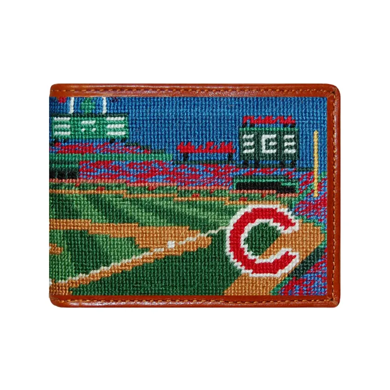 Chicago Cubs Wrigley Field Scene Wallet made by Smathers & Branson