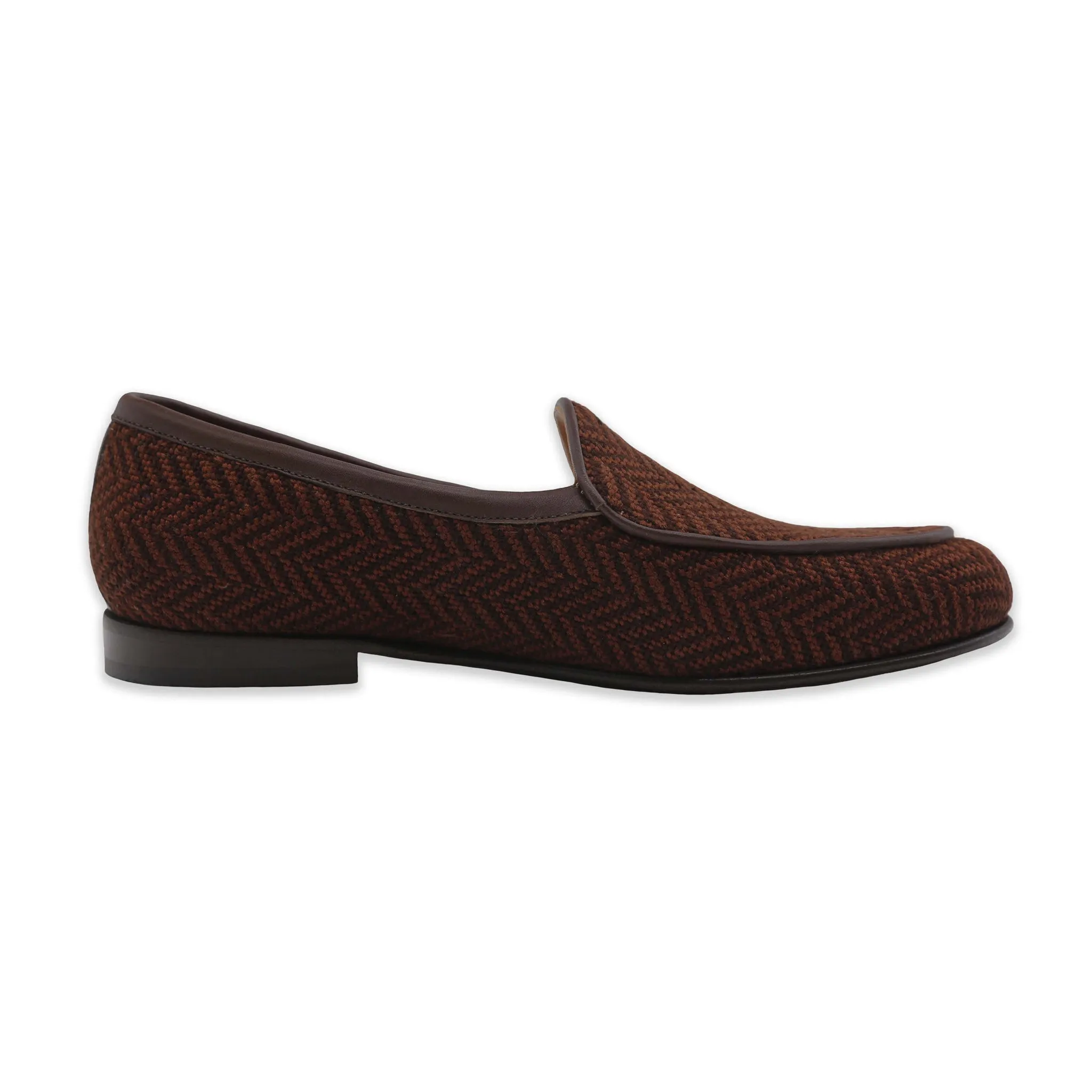 Brown Herringbone Belgian Loafers sold by Smathers & Branson product image thumbnail 3