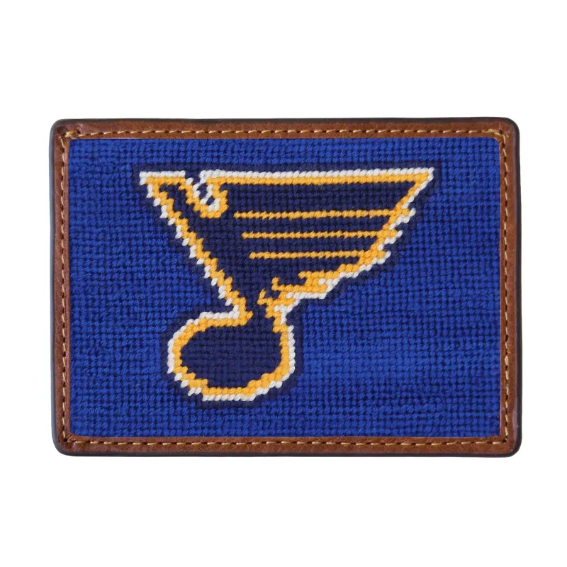 St Louis Blues Card Wallet made by Smathers & Branson