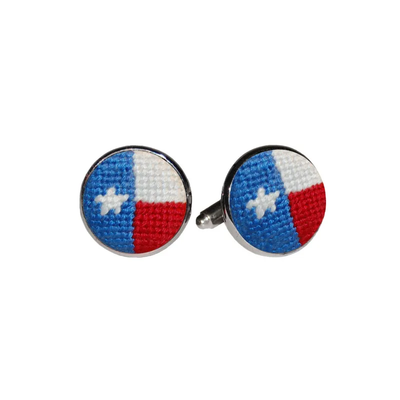 Texas Flag Cufflinks made by Smathers & Branson