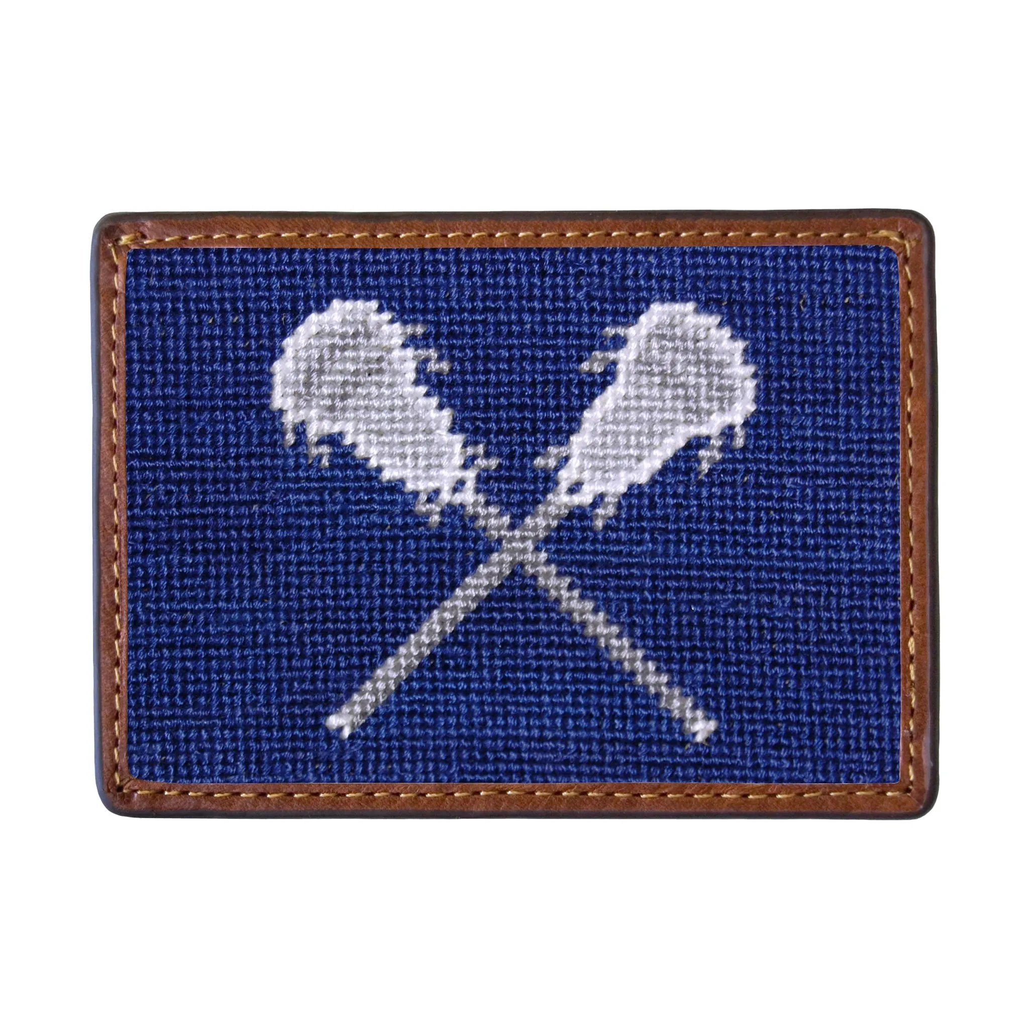 Lacrosse Sticks Card Wallet (Classic Navy) sold by Smathers & Branson