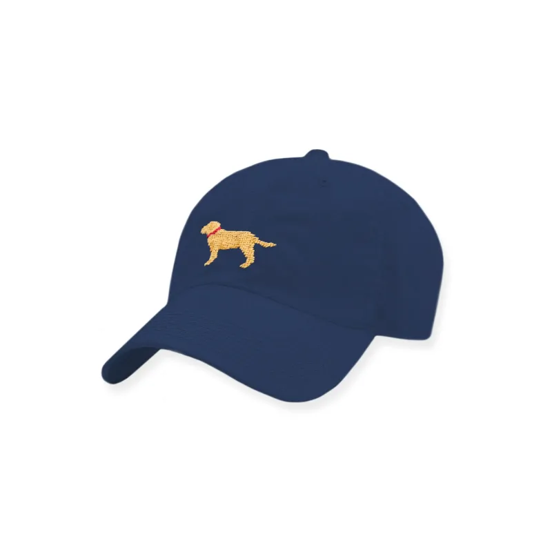 Yellow Lab Performance Hat (Navy) made by Smathers & Branson