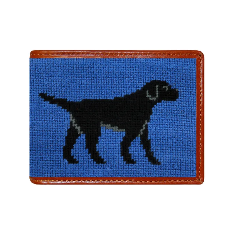 Black Lab Walking Wallet (Blueberry) made by Smathers & Branson