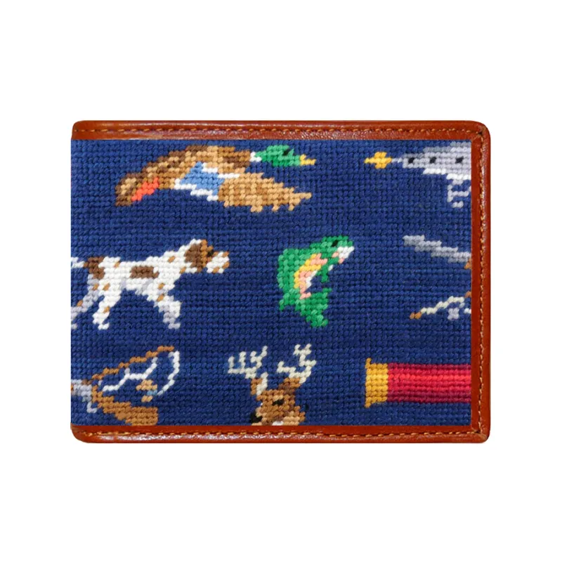 Southern Sportsman Pattern Wallet (Classic Navy) made by Smathers & Branson