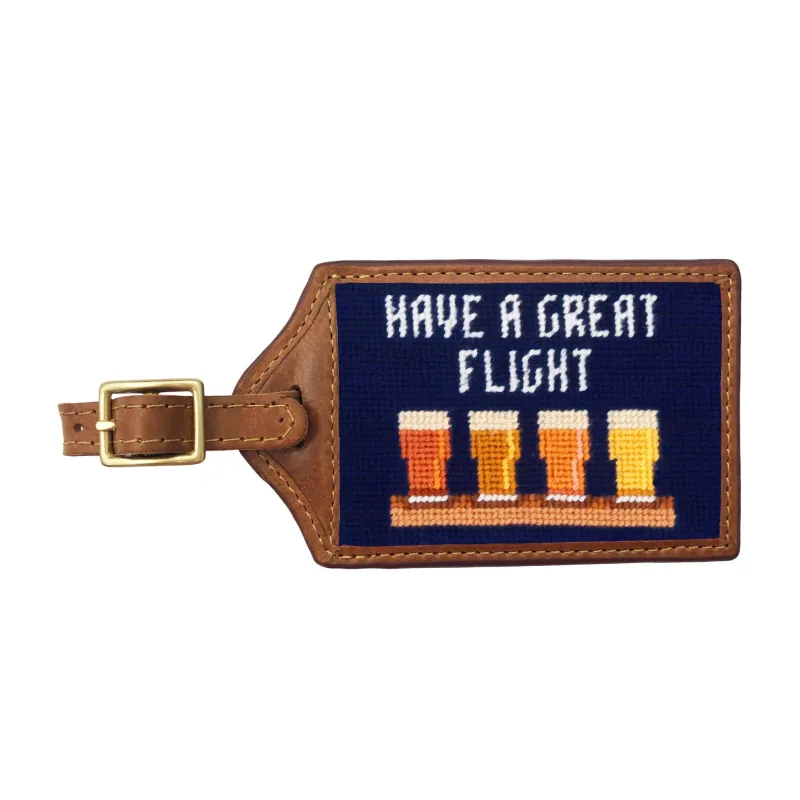 Beer Flight Luggage Tag (Dark Navy) made by Smathers & Branson