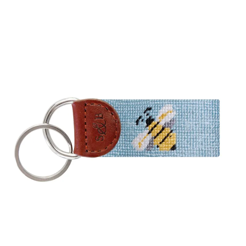 Bee Key Fob (Sky Blue) made by Smathers & Branson