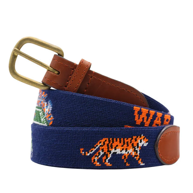 Auburn Life Belt (Dark Navy) made by Smathers & Branson