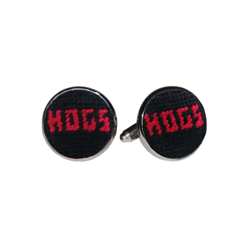 Arkansas Cufflinks (Black) made by Smathers & Branson