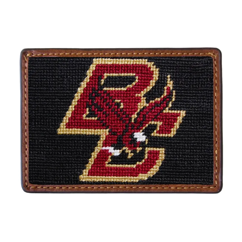 Boston College Card Wallet (Black) made by Smathers & Branson