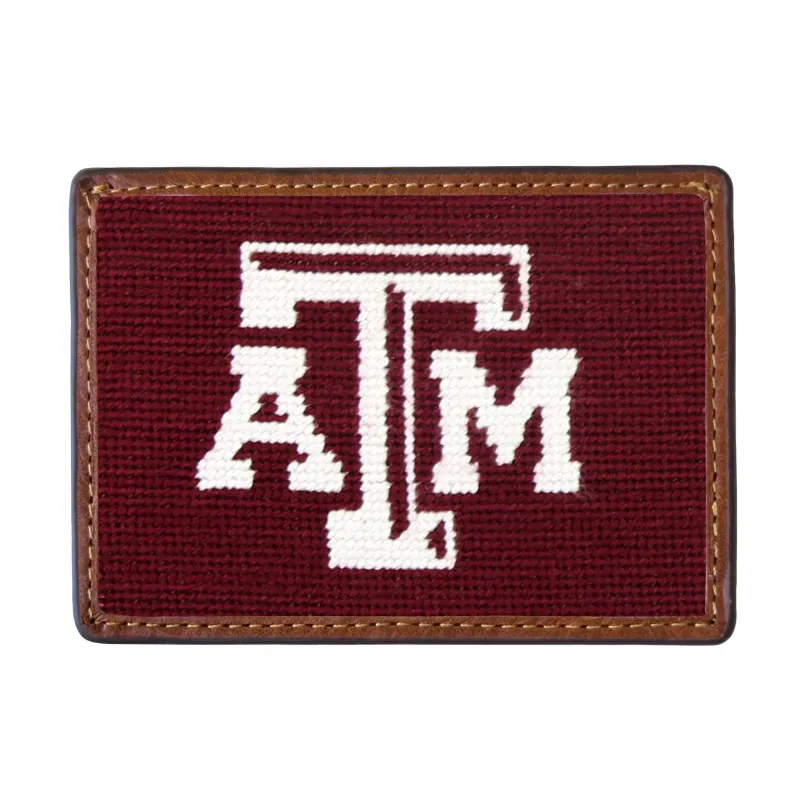 Texas A&M Card Wallet (Maroon) made by Smathers & Branson
