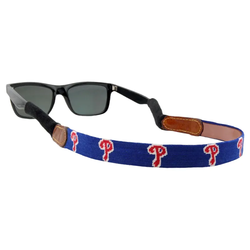 Philadelphia Phillies Sunglass Strap (Dark Royal) made by Smathers & Branson