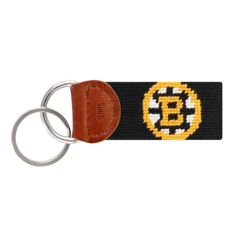 Boston Bruins Key Fob (Black) made by Smathers & Branson