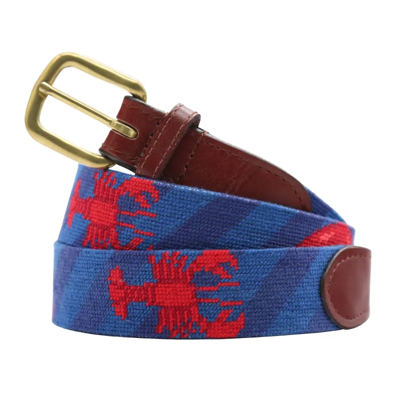Lobster & Claw (Striped Navy) (Final Sale) made by Smathers & Branson