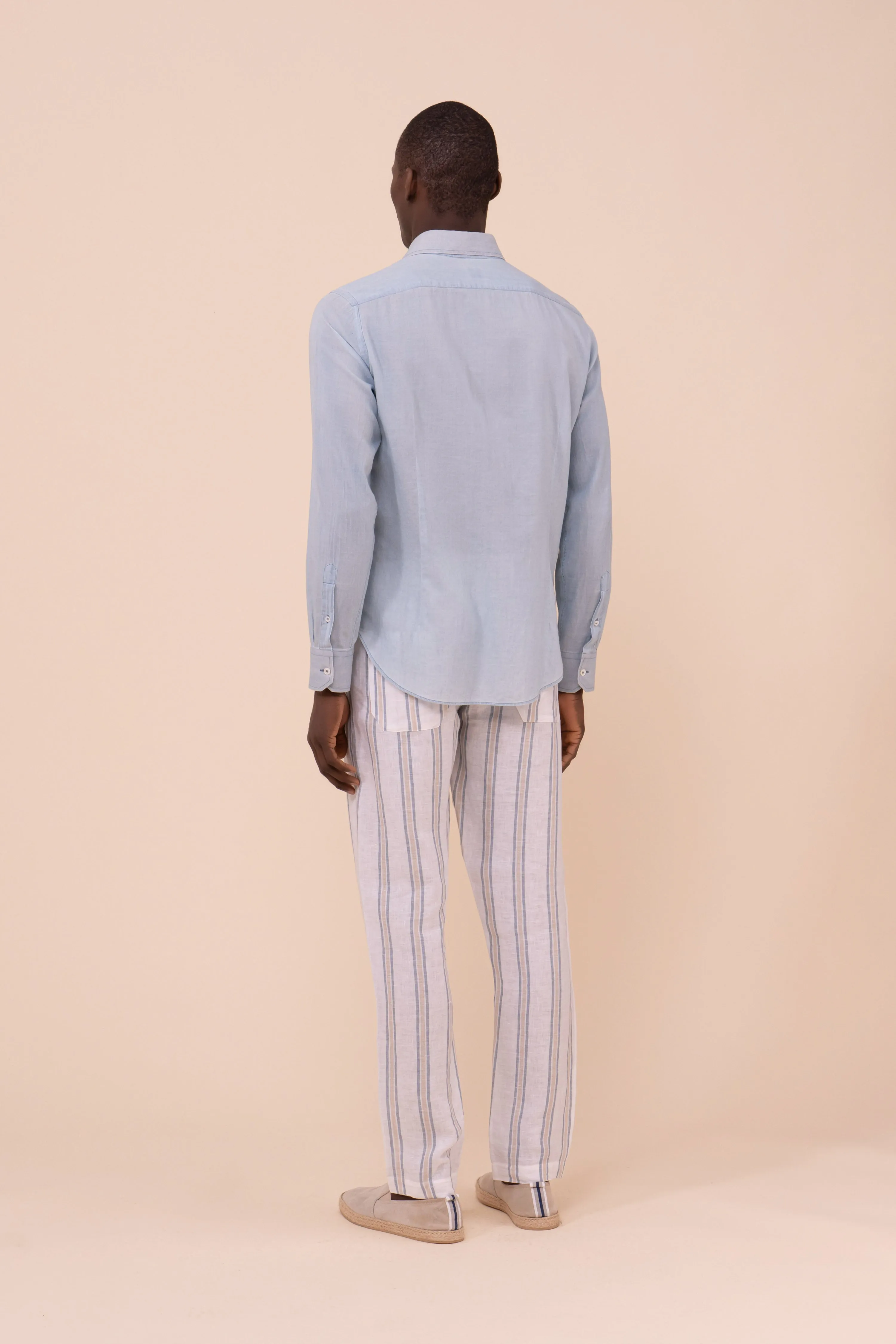 Sean Denim Light Cotton Shirt sold by Fedeli product image thumbnail 3