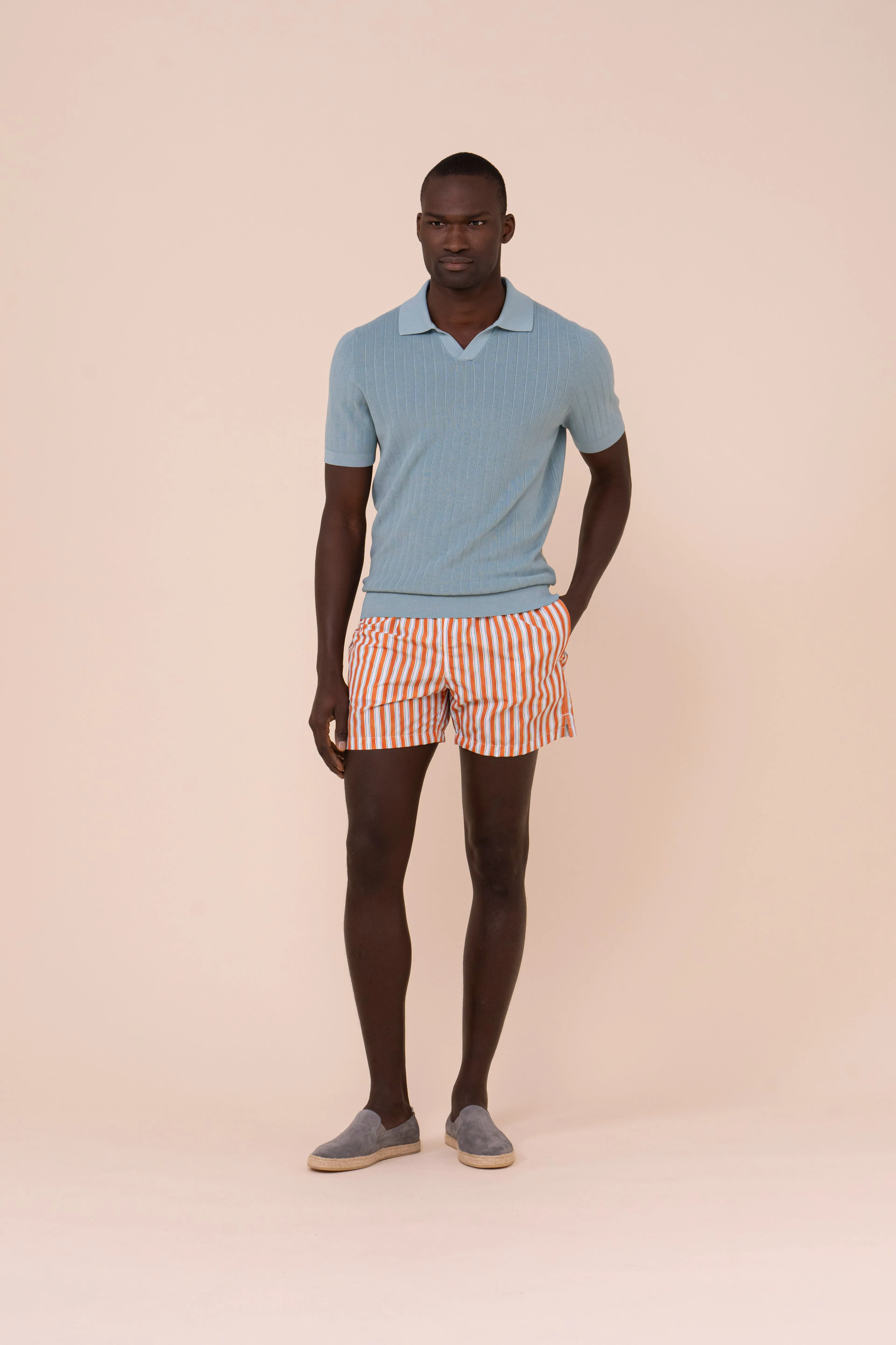 Madeira - The Sustainable Swim Trunks - Riviera Stripe Pattern sold by Fedeli
