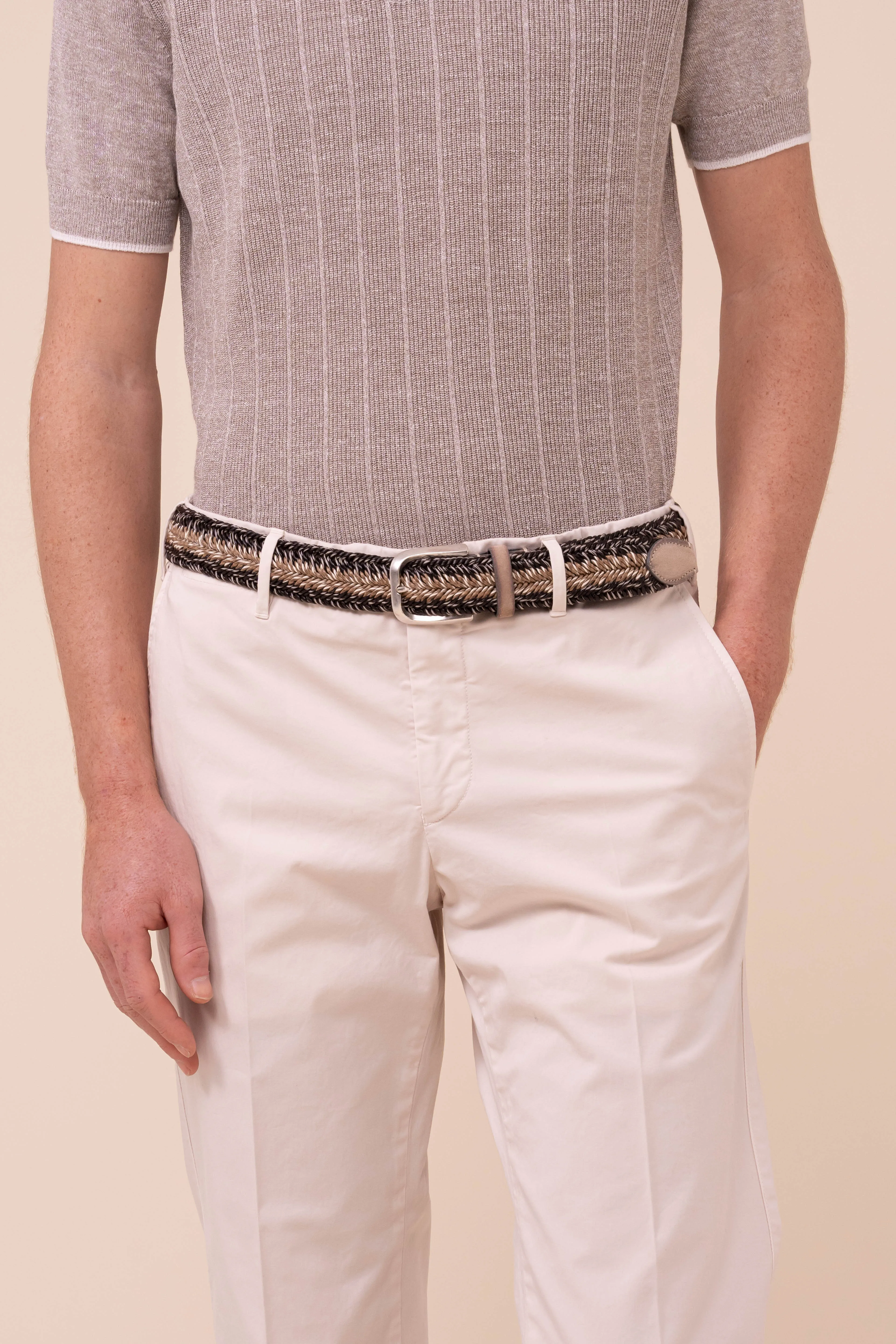 Braided Belt Bicolor sold by Fedeli product image thumbnail 2