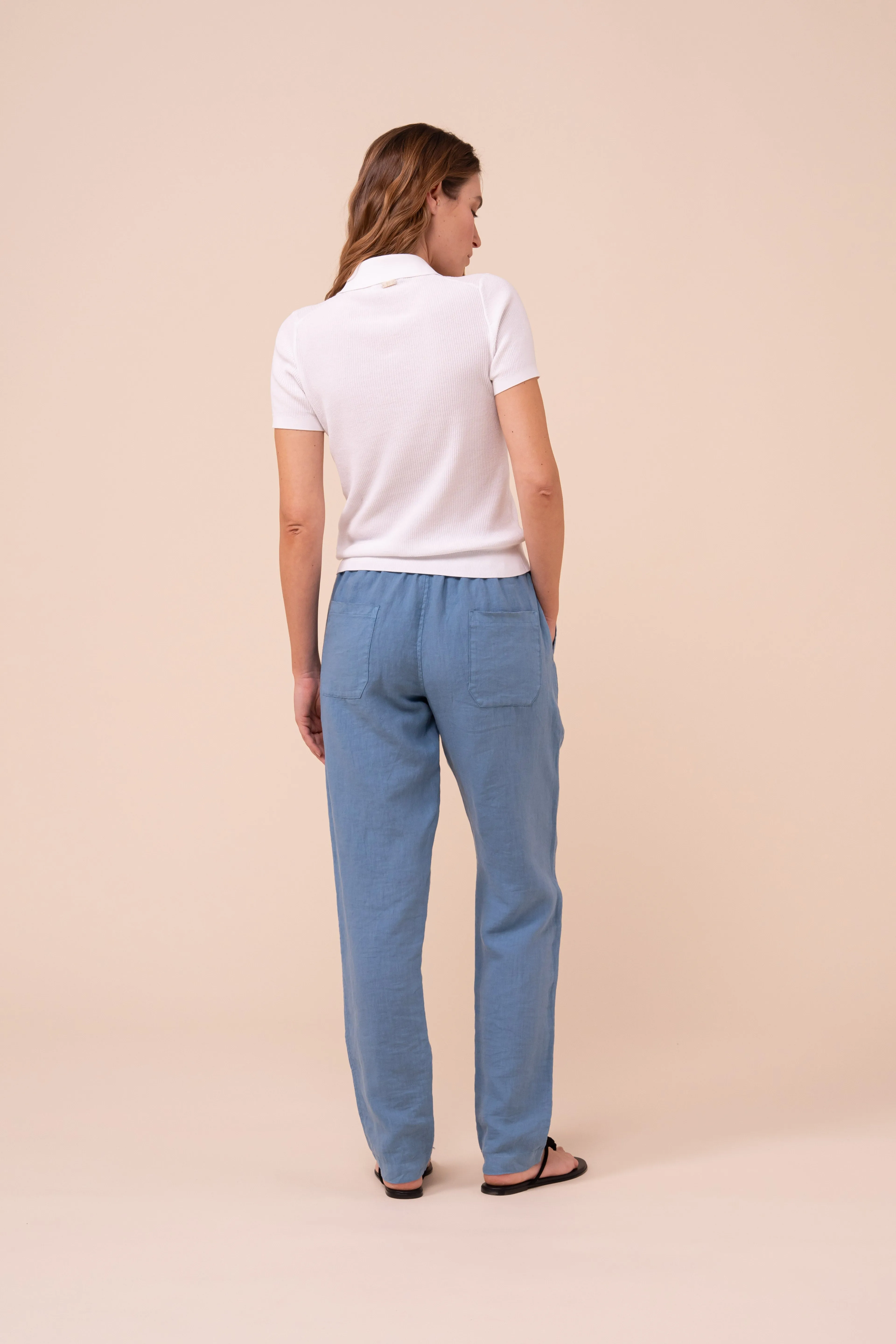 Caravaggio Dusty Cotton Knit Polo sold by Fedeli product image thumbnail 3