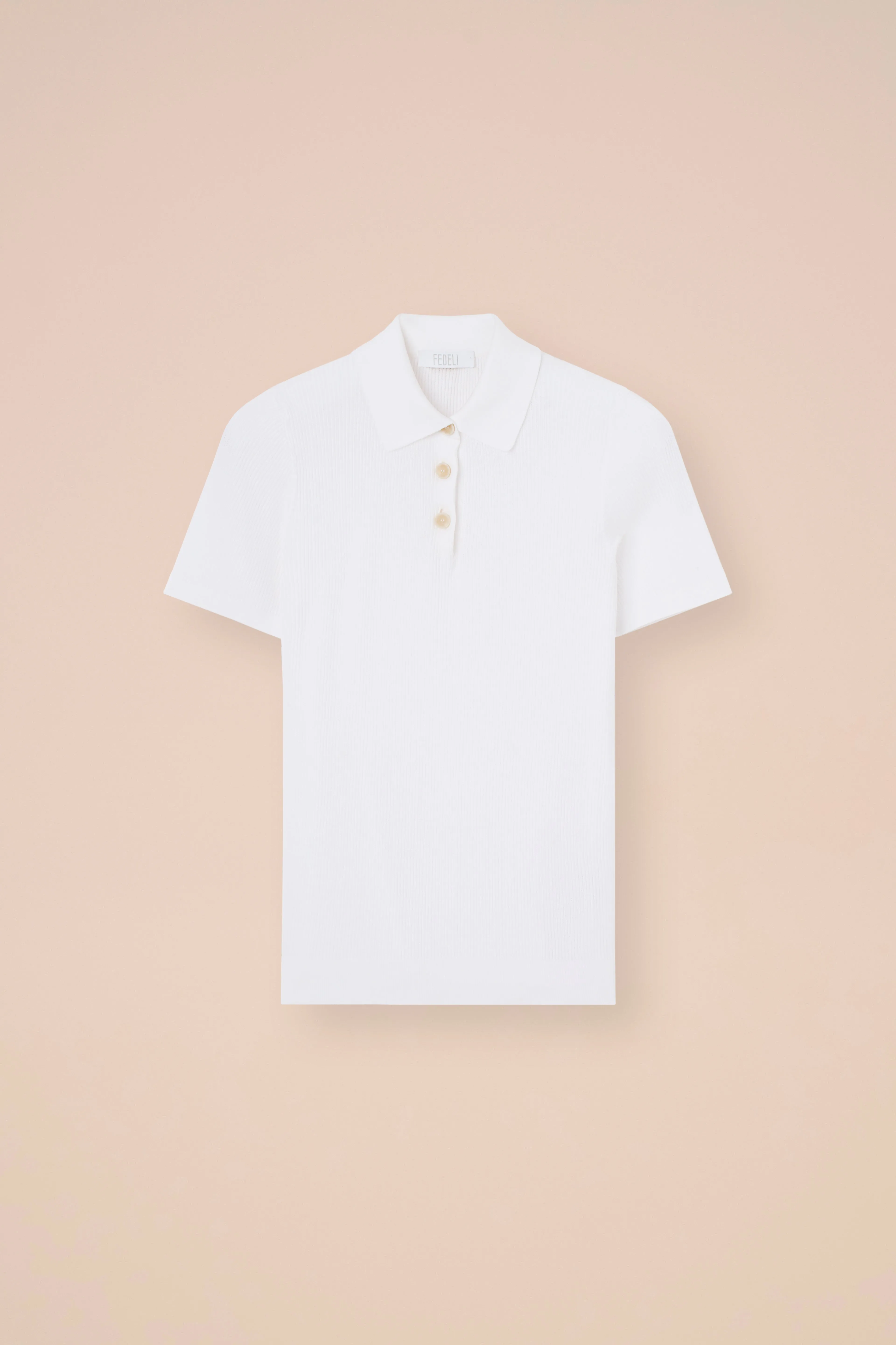 Caravaggio Dusty Cotton Knit Polo sold by Fedeli product image thumbnail 5