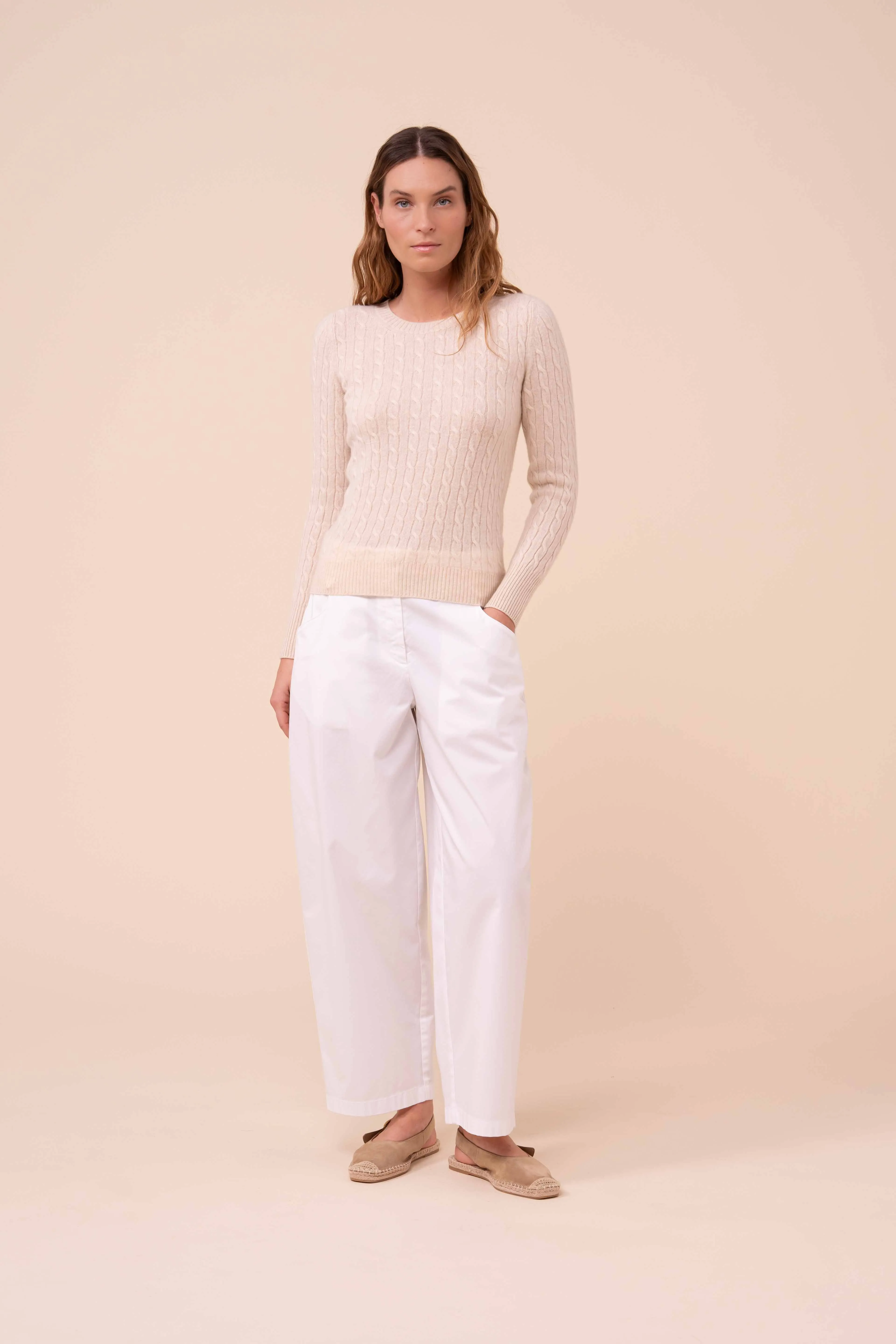 Franz Persia Cashmere Cable Crewneck sold by Fedeli product image thumbnail 2