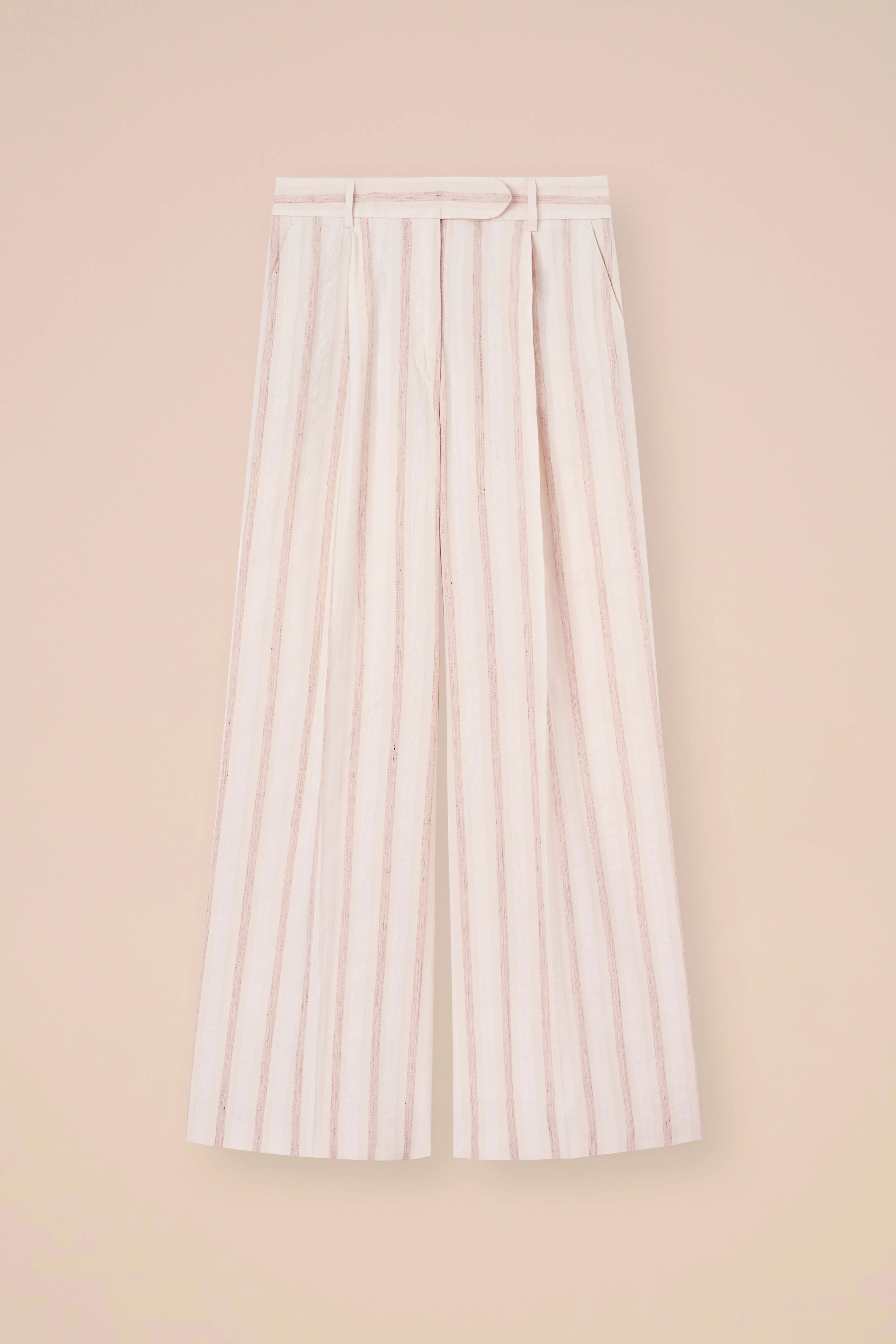 Carlo Cotton and Linen Striped Wide-Leg Pants sold by Fedeli product image thumbnail 5