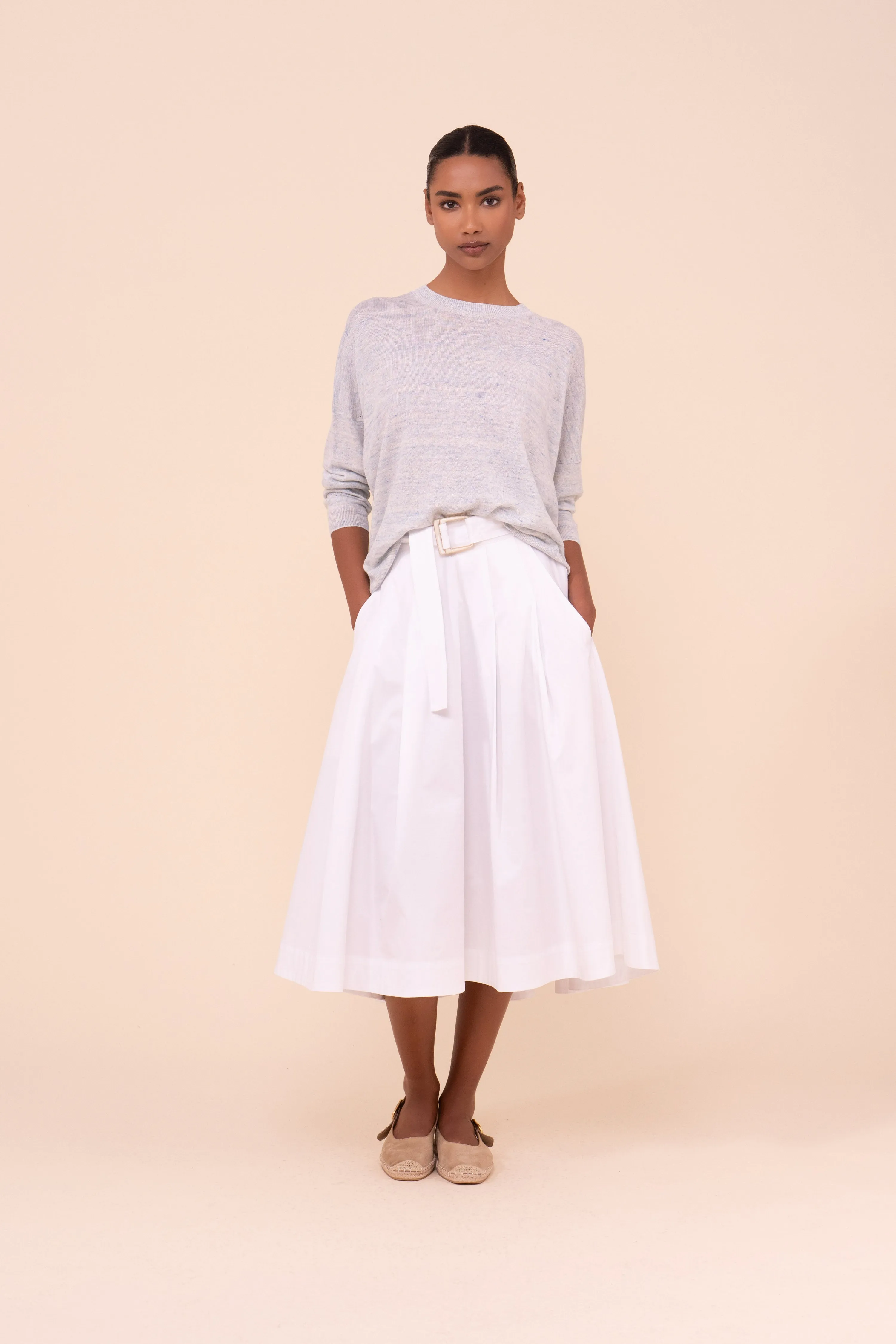 Lindsay Cairo Linen and Cotton Crewneck sold by Fedeli product image thumbnail 2