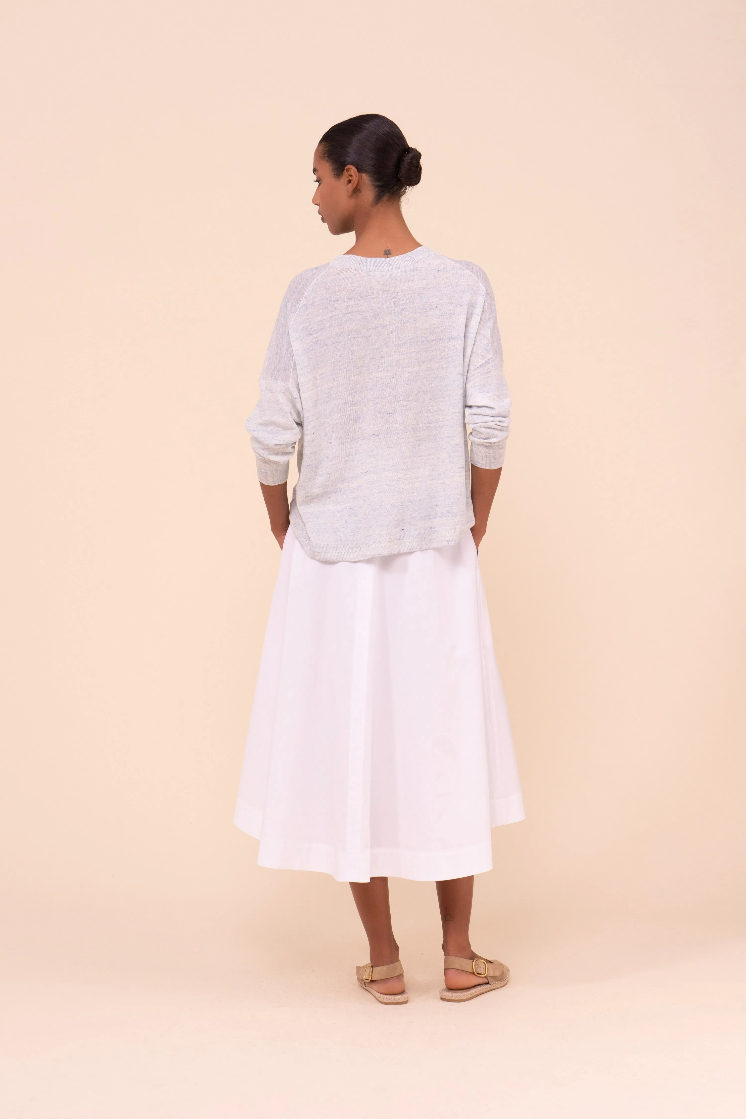 Lindsay Cairo Linen and Cotton Crewneck sold by Fedeli product image thumbnail 3