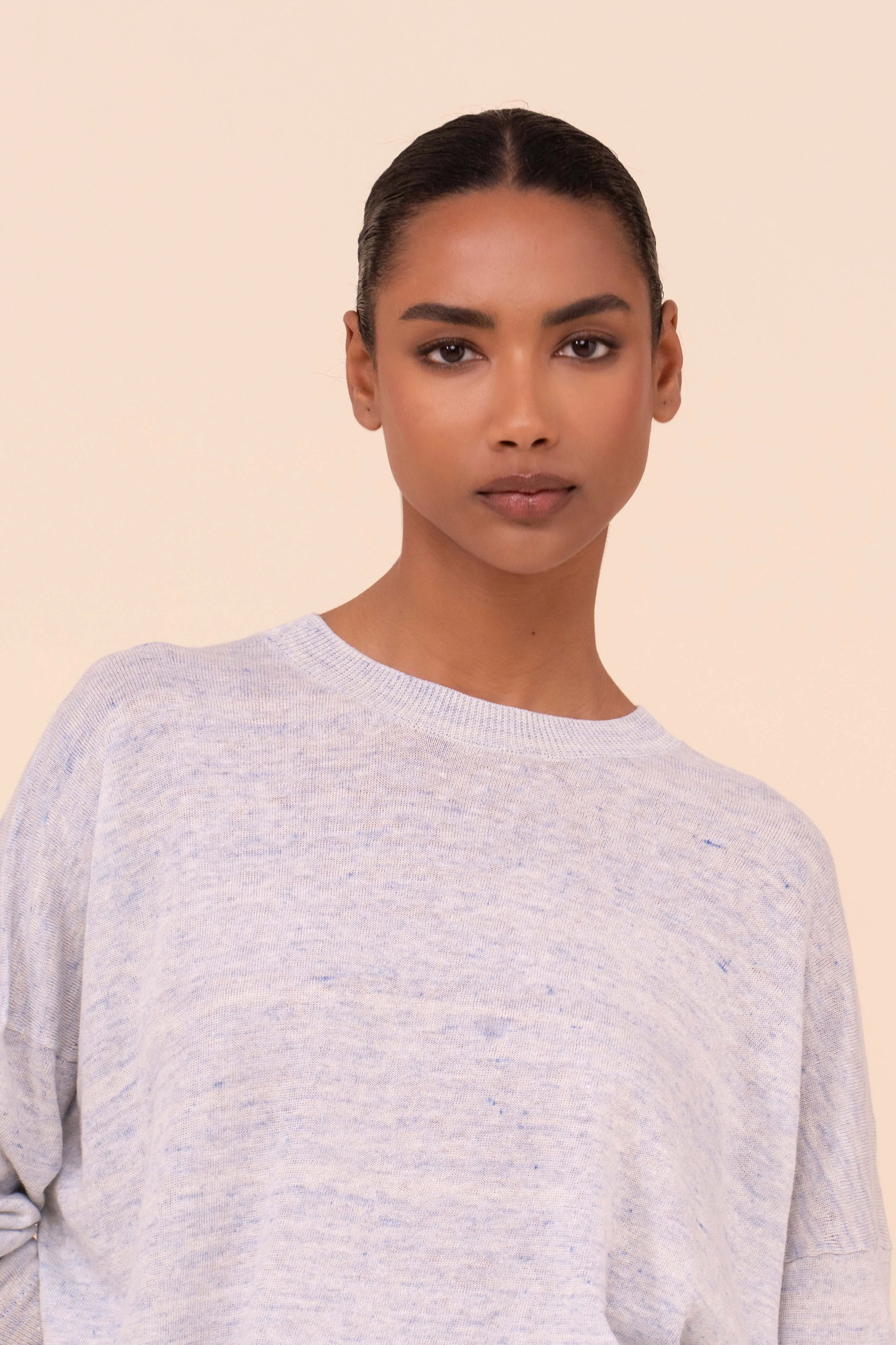 Lindsay Cairo Linen and Cotton Crewneck sold by Fedeli product image thumbnail 4