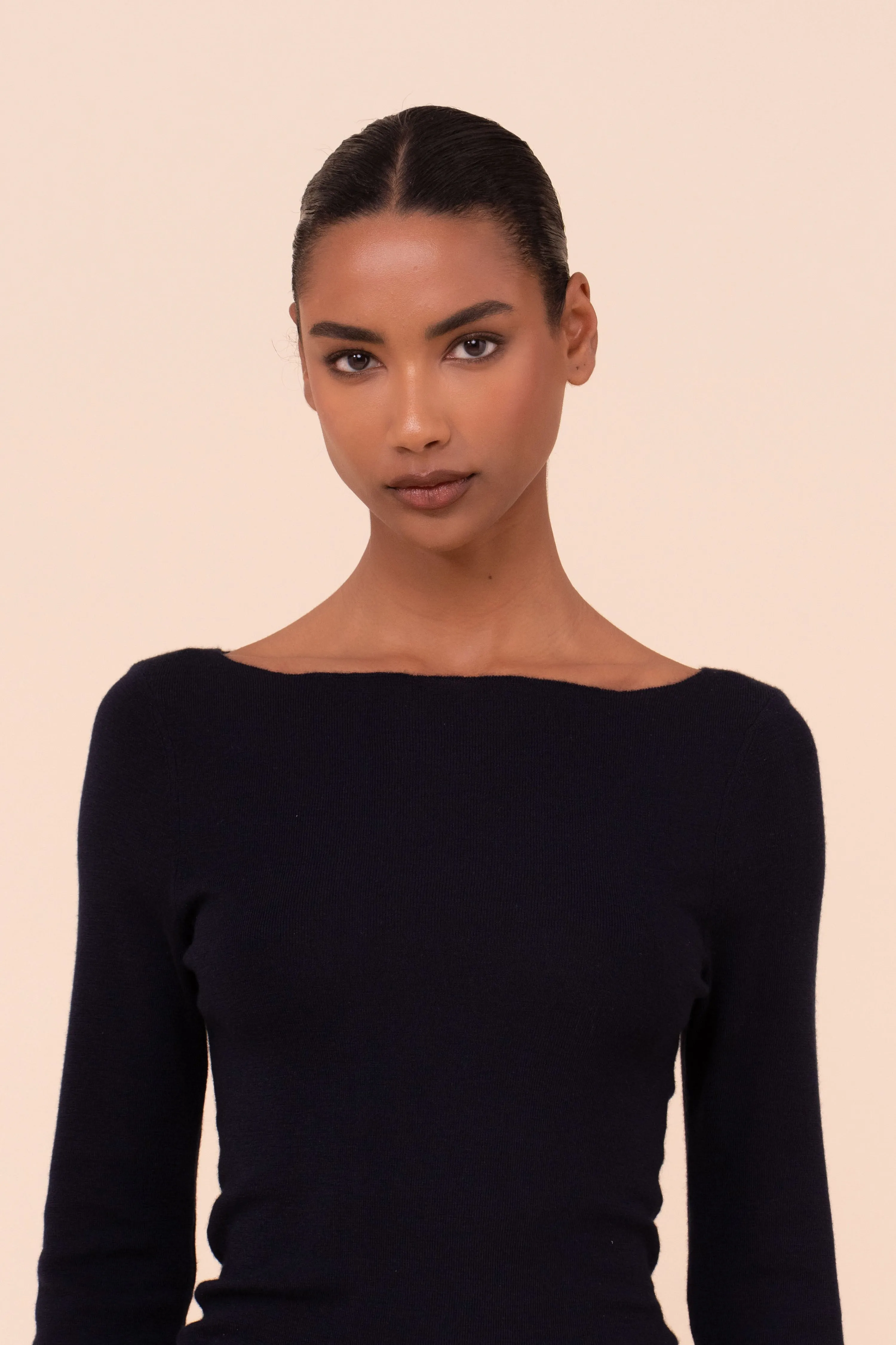 Haring Pearly Cashmere-Silk Boatneck Sweater sold by Fedeli product image thumbnail 4