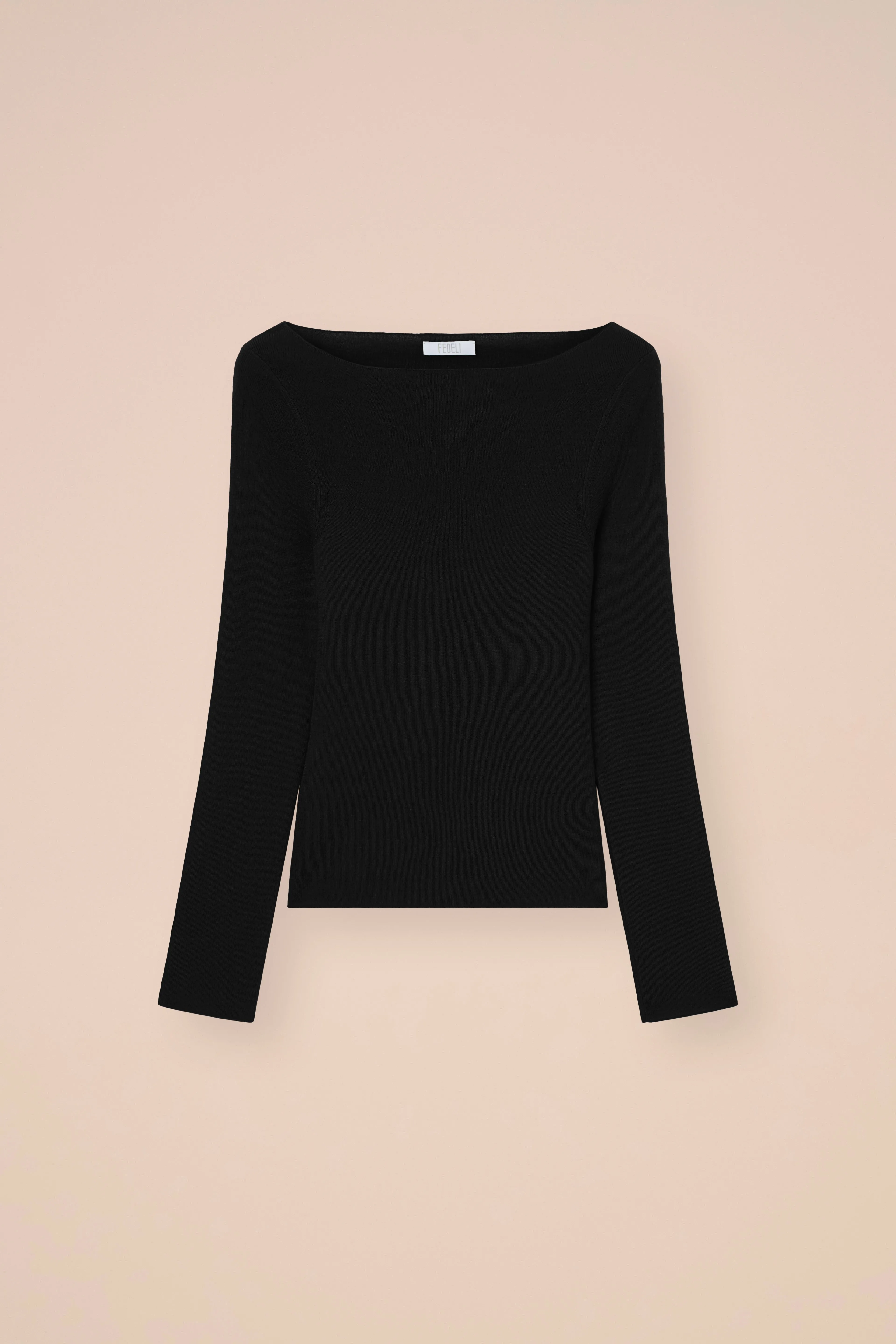 Haring Pearly Cashmere-Silk Boatneck Sweater sold by Fedeli product image thumbnail 5